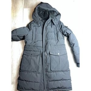 BCBG Maxazria Black winter Parka Size Med new no tags